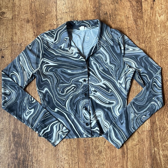 Garage Patterned Blouse - Size S - Picture 2 of 3